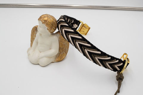 BeautifulGifts - Hundehalsband für kleine und große Hunde geeignet, Paracord "Grafen", auch mit Metall-Klickverschluss Rose / Kunststoff erhältlich
