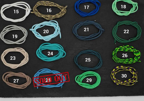 BeautifulGifts -Hundeleine individuell, Paracord, 3-fach verstellbar für individuelle Einstellungen, zweifarbig für kleine und große Hunde geeignet