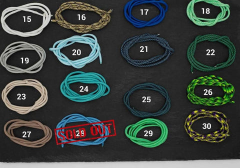 BeautifulGifts - Hundehalsband für kleine und große Hunde geeignet, Paracord "Grafen", auch mit Metall-Klickverschluss Rose / Kunststoff erhältlich
