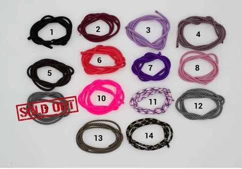 BeautifulGifts - Hundehalsband Paracord " Sugar", wahlweise mit Metall-Klickverschluss Rose/Kunststoff, flexibel